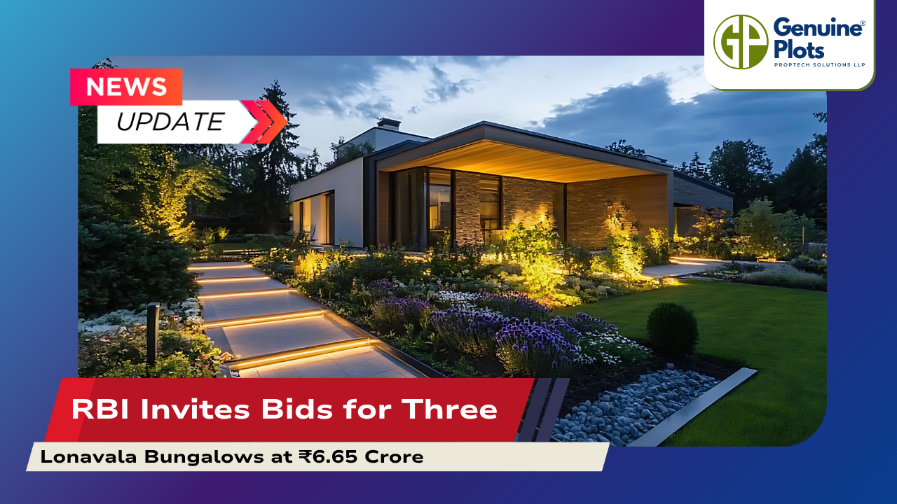 RBI Invites Bids for Three Lonavala Bungalows at ₹6.65 Crore